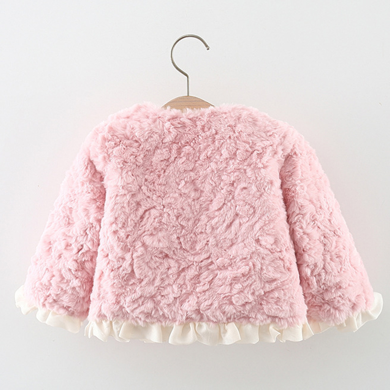 Faux Fur Flouncing Long Sleeve Regular Outerwear - image 10