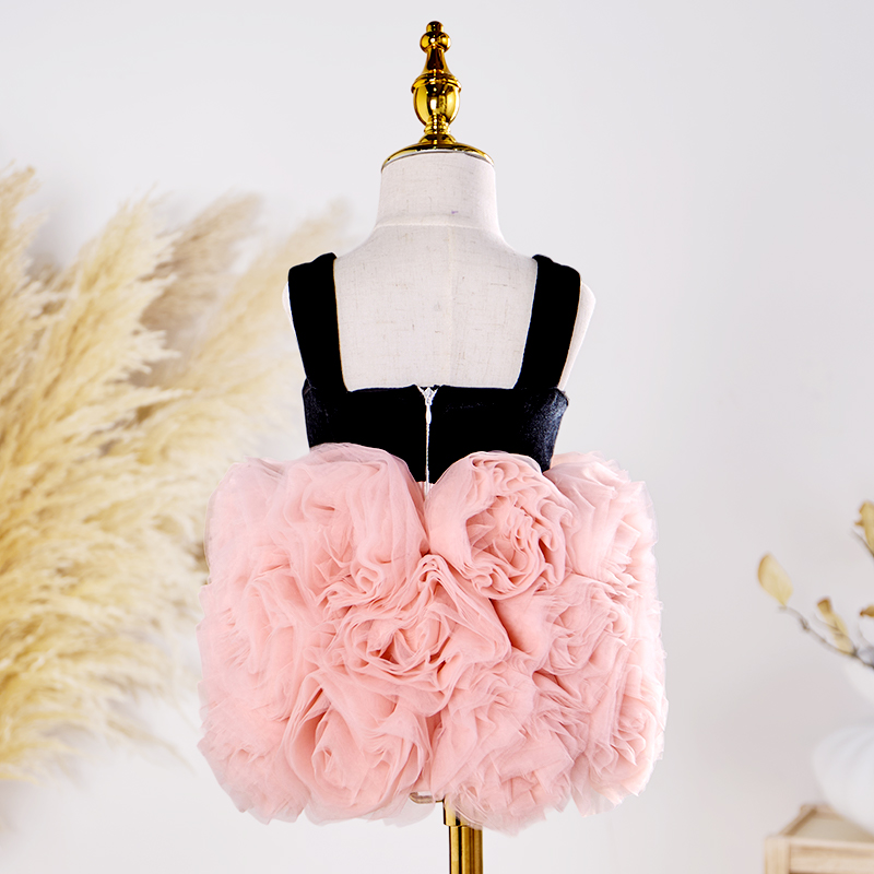 [Archive Sale] Velvet Rosette Sleeveless Midi Dresses - image 2
