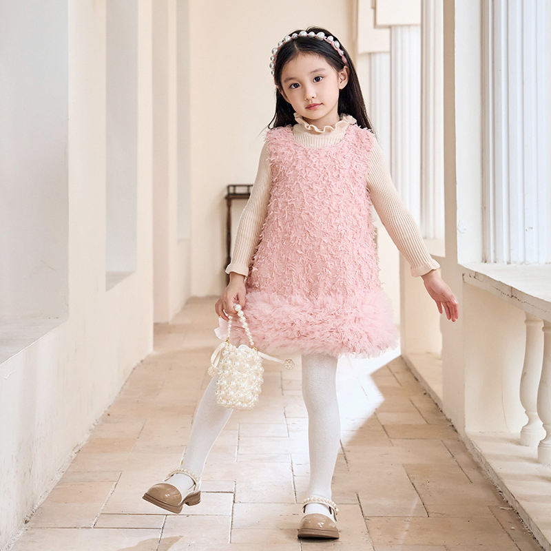 Faux Fur Split Joint Sleeveless Midi Dresses - image 14