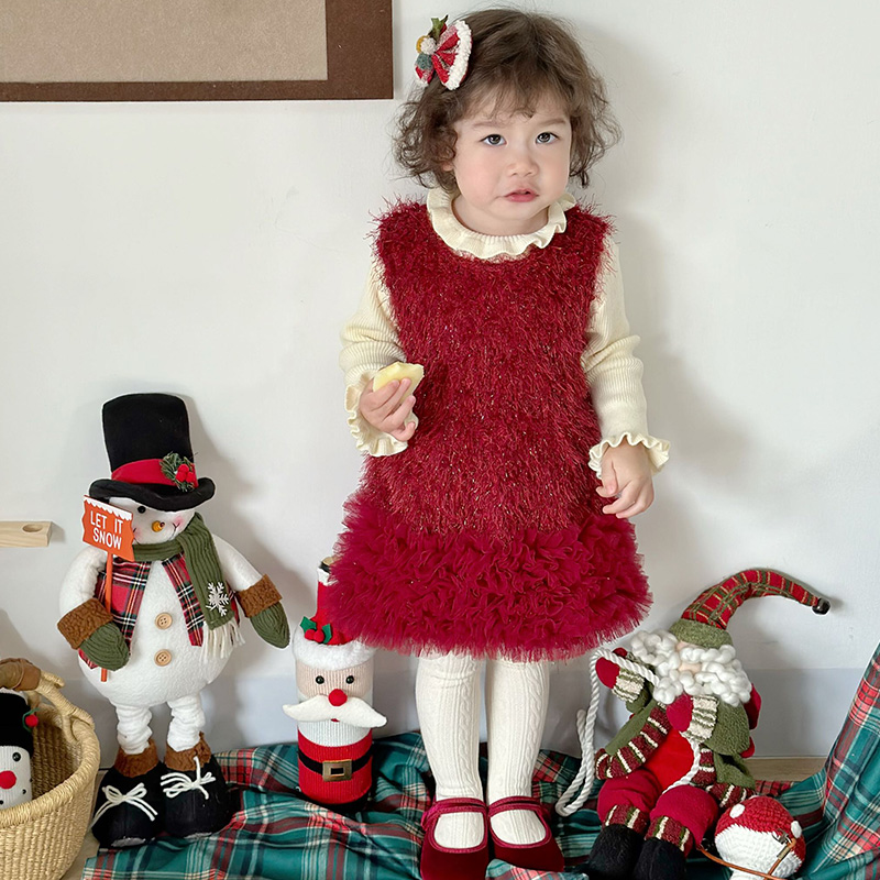 Faux Fur Split Joint Sleeveless Midi Dresses - image 4