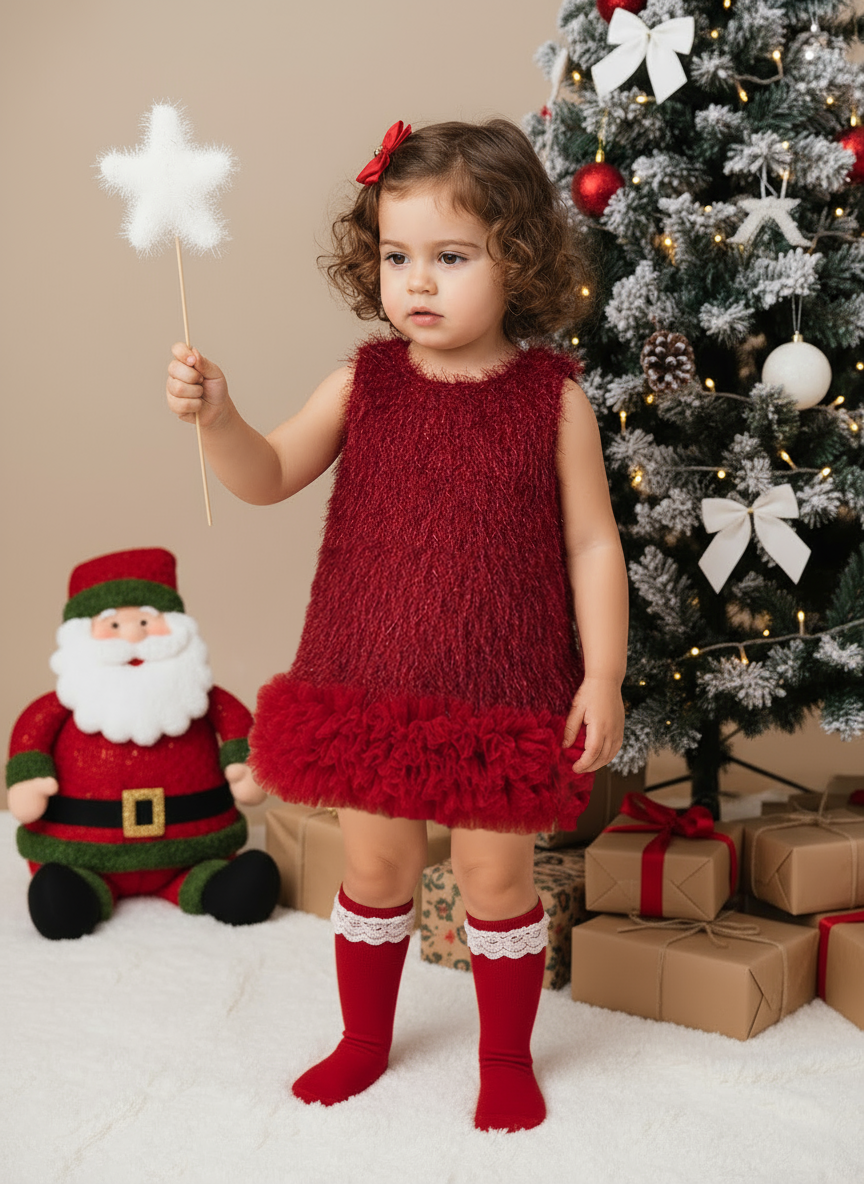 Faux Fur Split Joint Sleeveless Midi Dresses - image 2