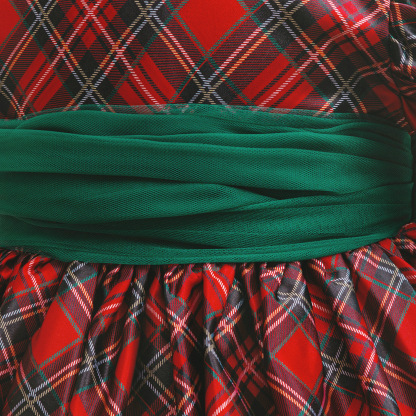 Satin Plaid Bow Short Sleeve Midi Dresses - image 9