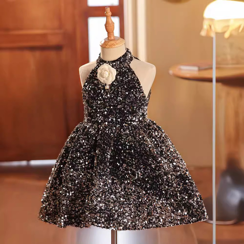 Glitter Bow Sleeveless Midi Dresses - image 2