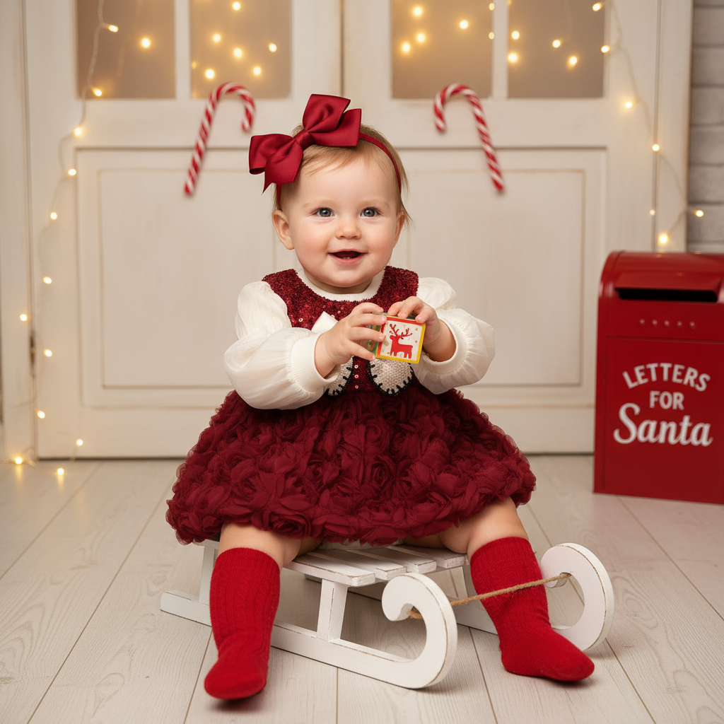 Cotton-blend Bow Long Sleeve Midi Two-piece Set - image 2