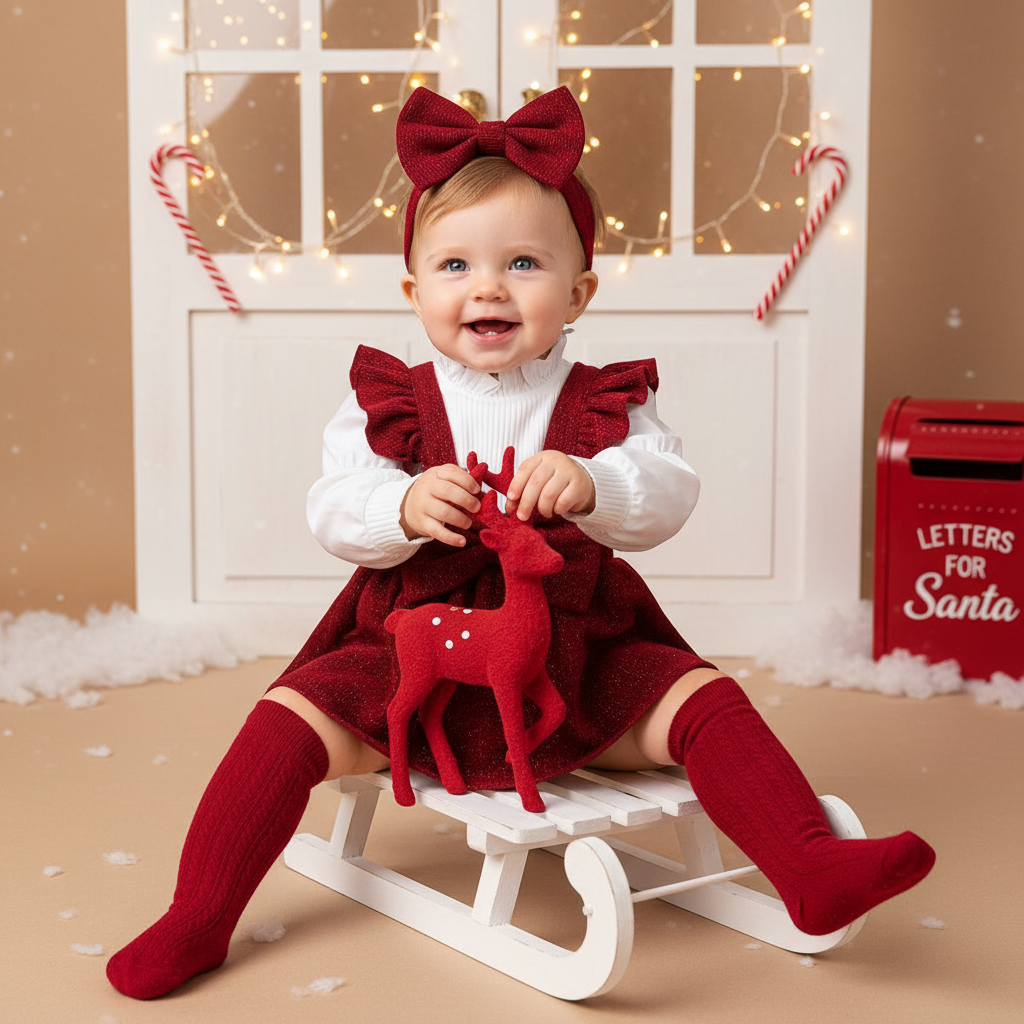 Chemical Fiber Blend Bow Long Sleeve Midi Two-piece Set - image 2