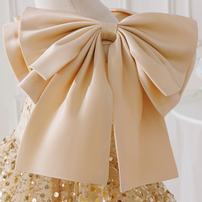 [Archive Sale] Glitter Bow Short Sleeve Midi Dresses - image 6