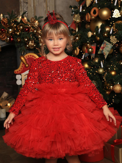 [Archive Sale] Glitter Split Joint Long Sleeve Midi Dresses - image 2