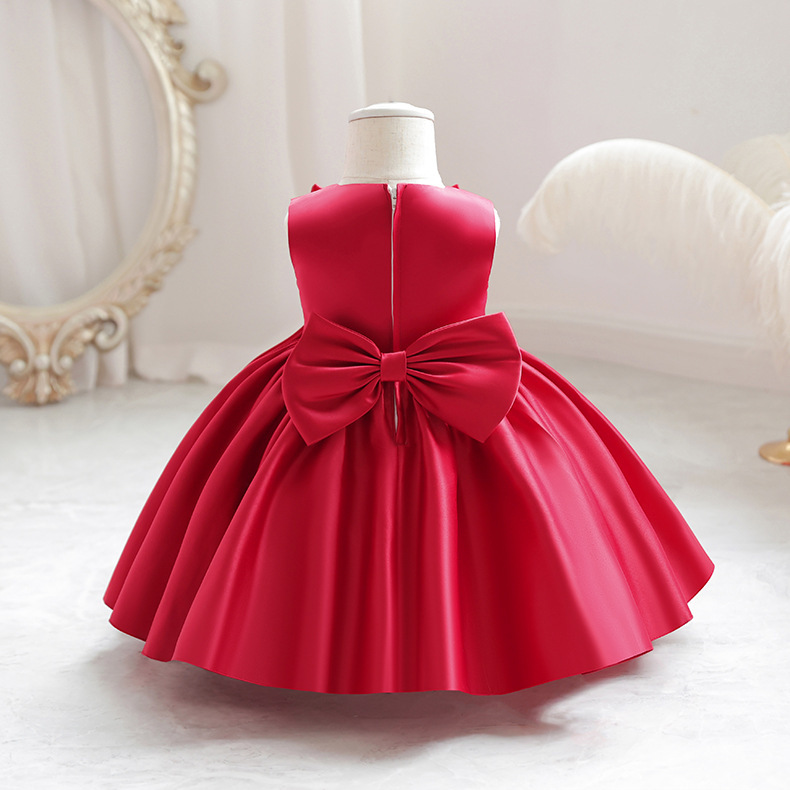 Satin Rosette Sleeveless Midi Dresses - image 20