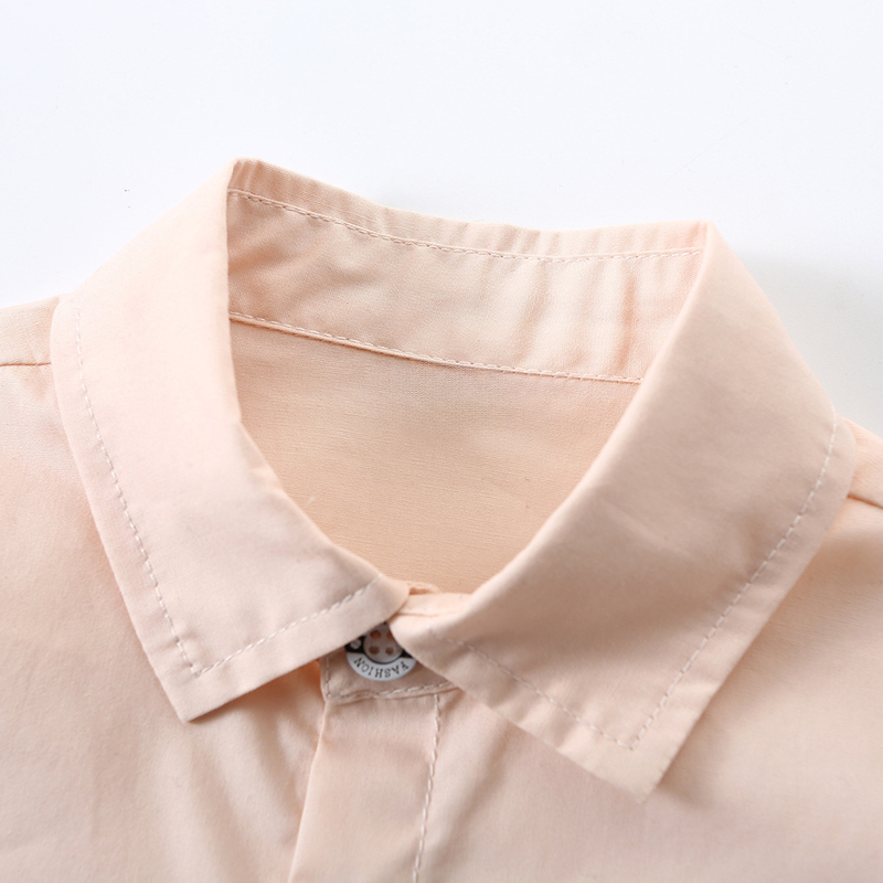 [Archive Sale] Cotton-blend Bow Overalls Long Sleeve Regular Two-piece Set - image 7