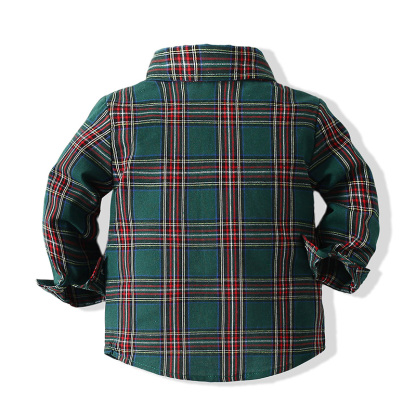 Cotton-blend Bow Overalls Long Sleeve Regular Two-piece Set - image 13