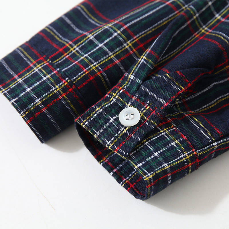 Cotton-blend Bow Overalls Long Sleeve Regular Two-piece Set - image 24