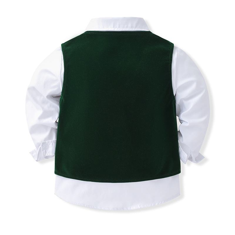 [Archive Sale] Velvet Bow Long Sleeve Regular Three-piece Set - image 4