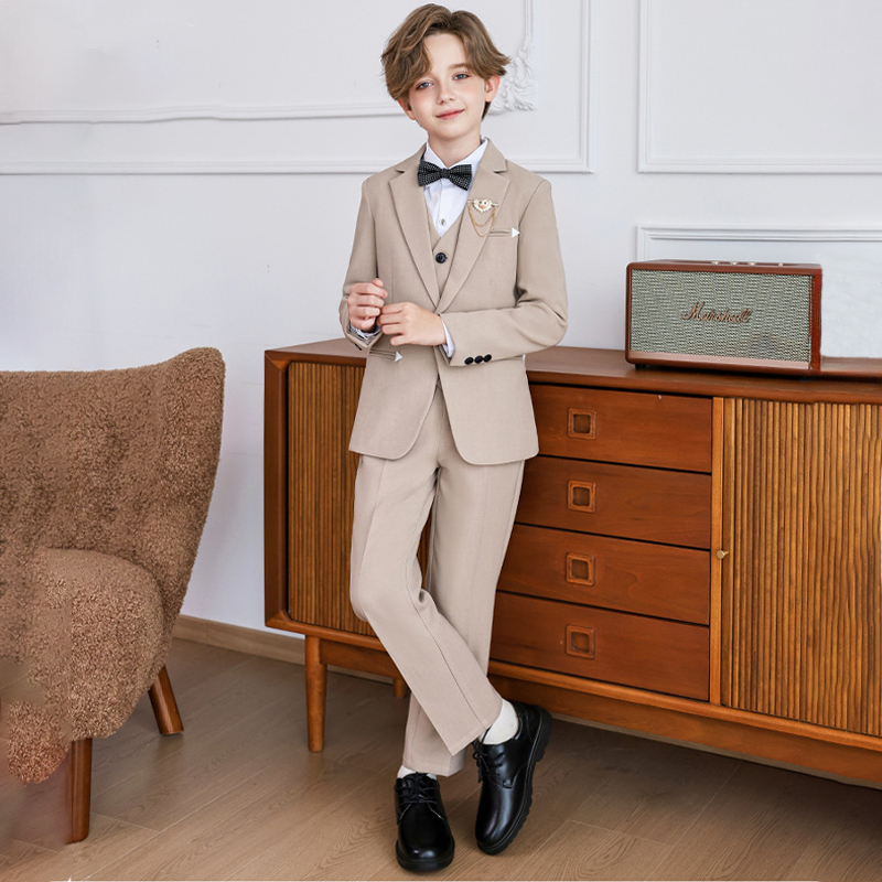 [Archive Sale] Chemical Fiber Blend Bow Long Sleeve Regular Five-piece Formal Suit - image 1