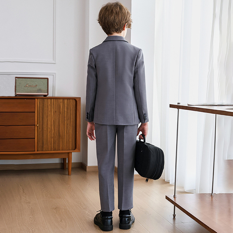 Chemical Fiber Blend Bow Long Sleeve Regular Six-piece Formal Suit - image 9