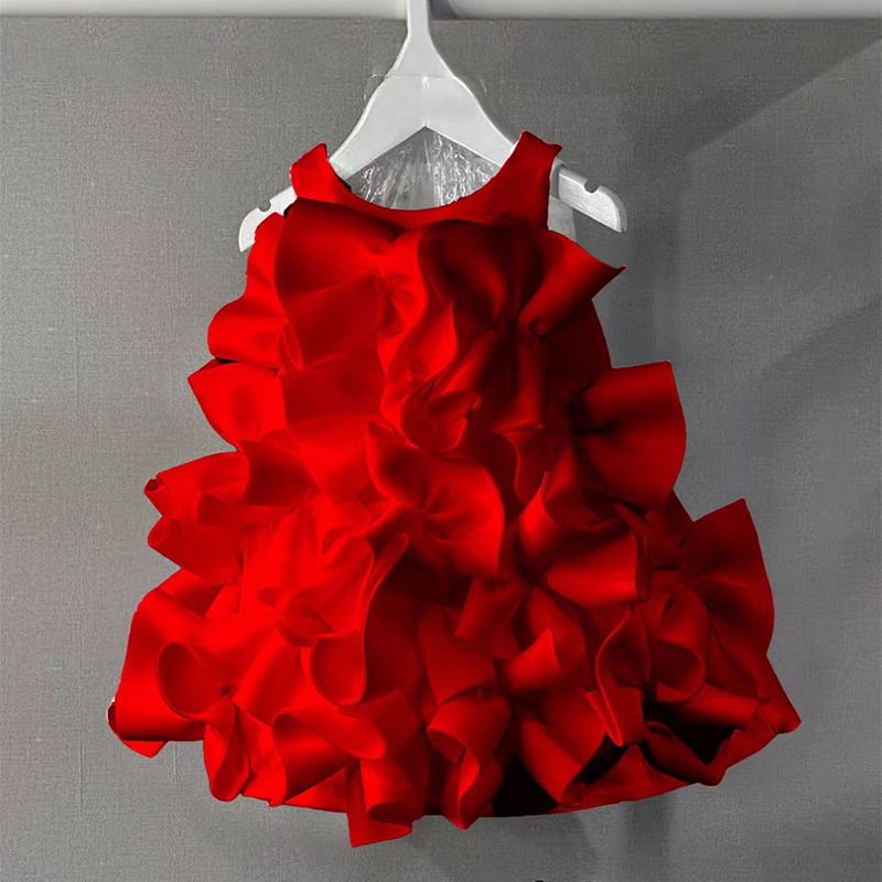 [Archive Sale] SCUBA KNIT Bow Sleeveless Midi Dresses - image 2
