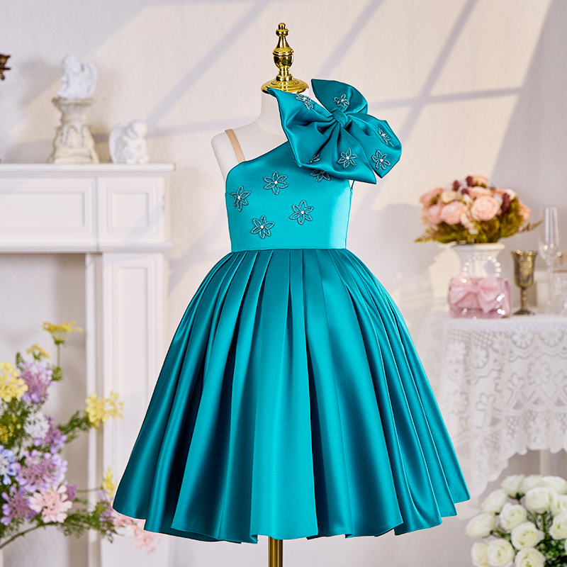 [Archive Sale] Satin Bow Sleeveless Mid-long Dresses - image 4