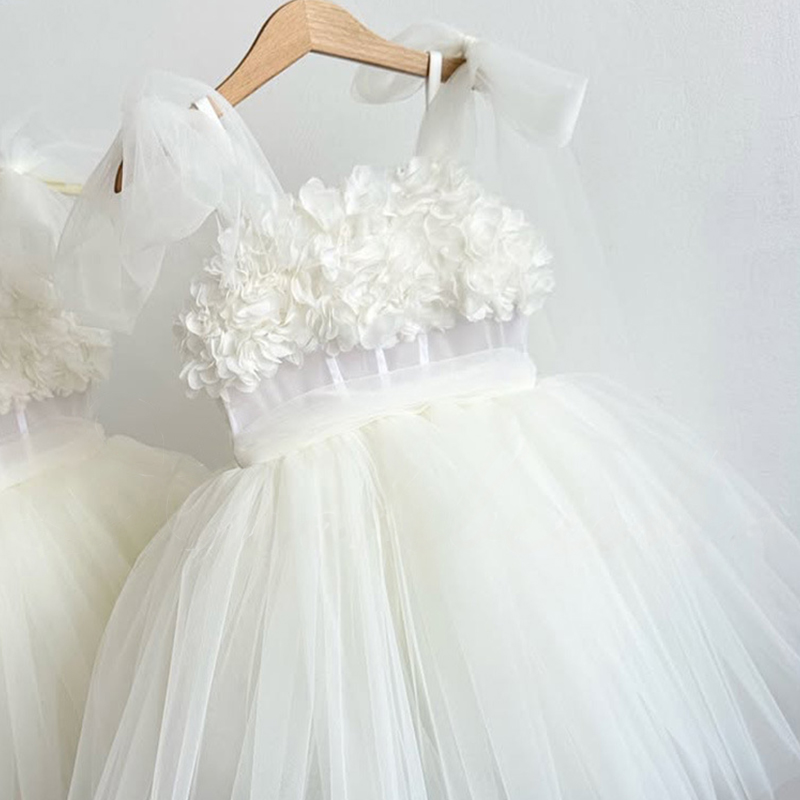 Mesh Rosette Sleeveless Midi Dresses - image 3