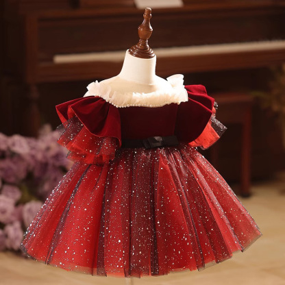 Velvet Split Joint Short Sleeve Midi Dresses - image 3