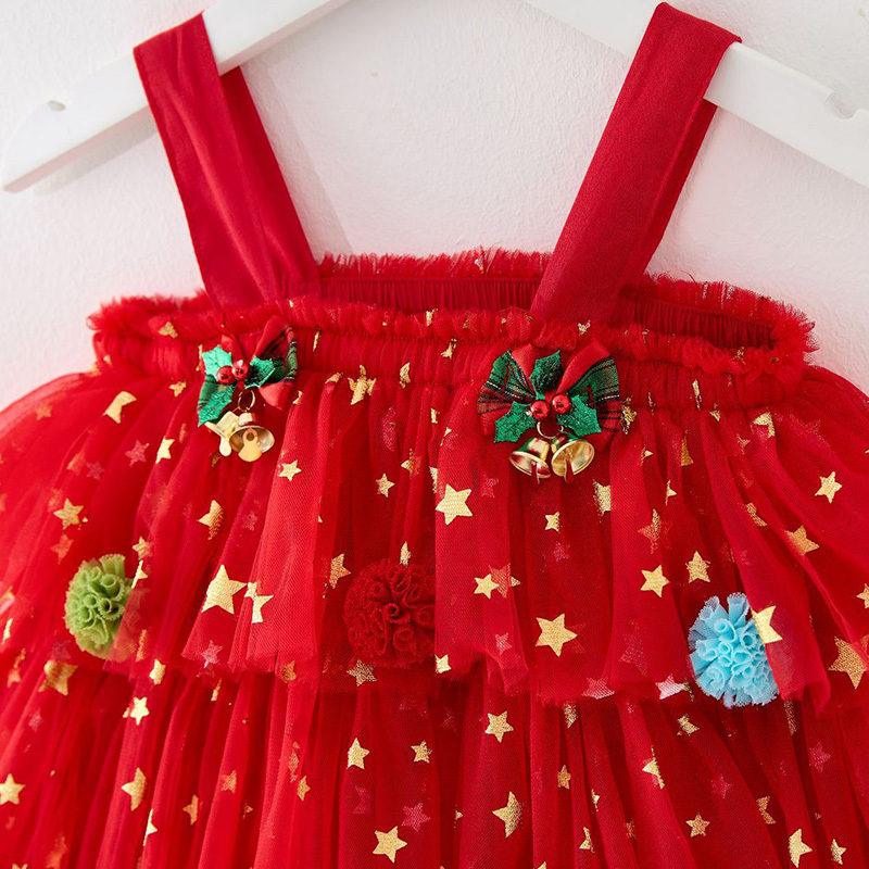 Mesh Folds Sleeveless Mid-long Dresses - image 15