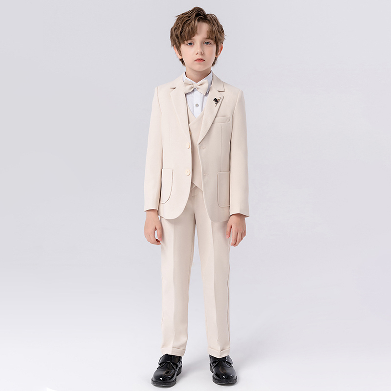 Chemical Fiber Blend Bow Regular Sleeve Regular Formal Suit - image 18