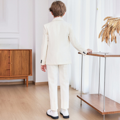 Chemical Fiber Blend Bow Regular Sleeve Regular Formal Suit - image 11