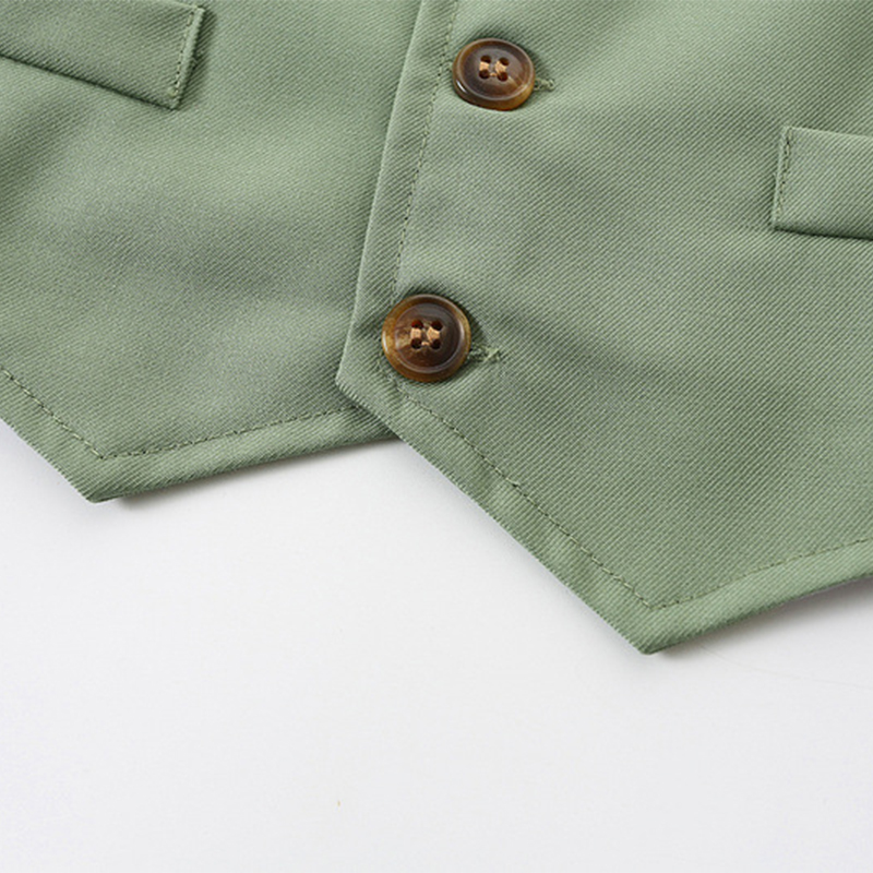 Cotton-Blend Bow Regular Sleeve Regular Formal Suit - image 12