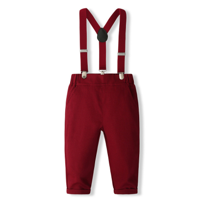 100% Cotton Cotton-Blend Bow Overalls Regular Sleeve Regular Formal Suit - image 6
