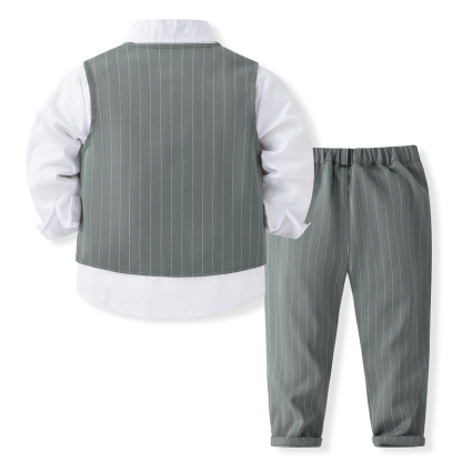 100% Cotton Bow Regular Sleeve Regular Formal Suit - image 30