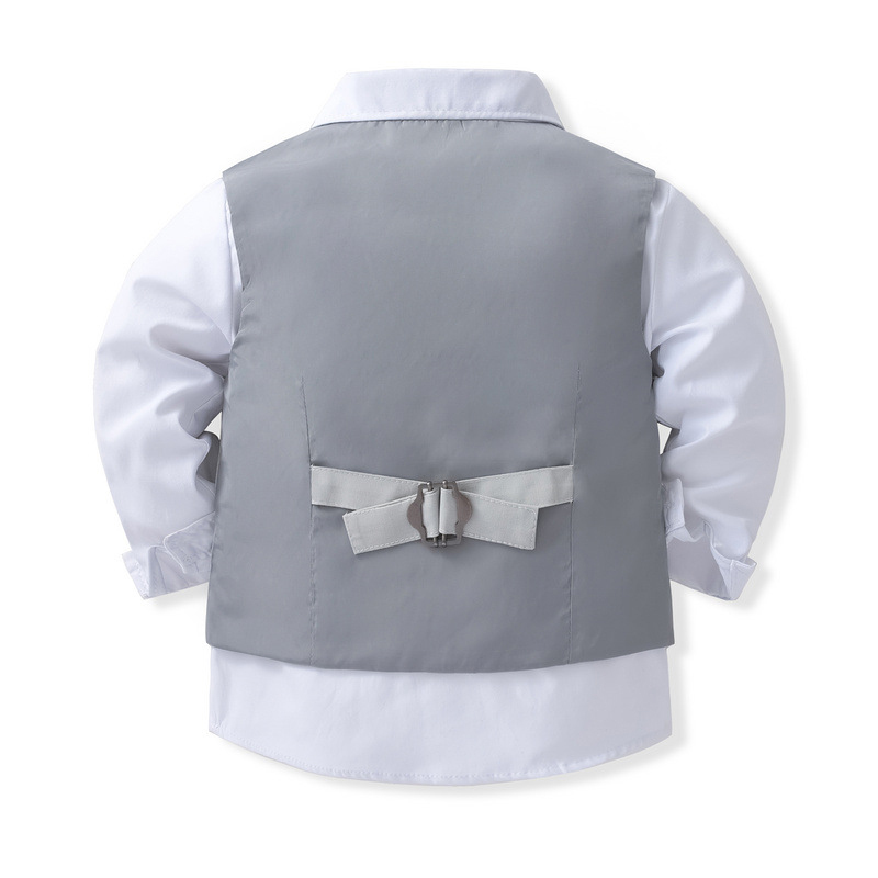 100% Cotton Bow Regular Sleeve Formal Suit - image 4