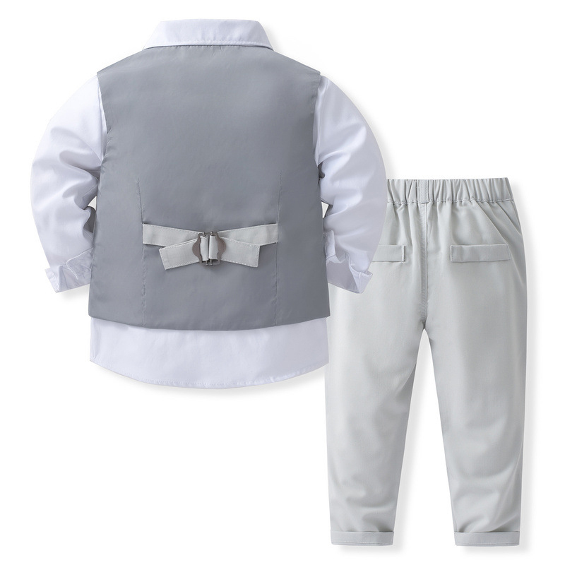 100% Cotton Bow Regular Sleeve Formal Suit - image 2