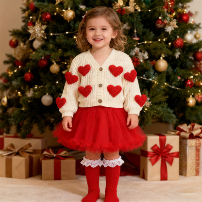 Knitwear Heart Long Sleeve Regular Outerwear - image 3