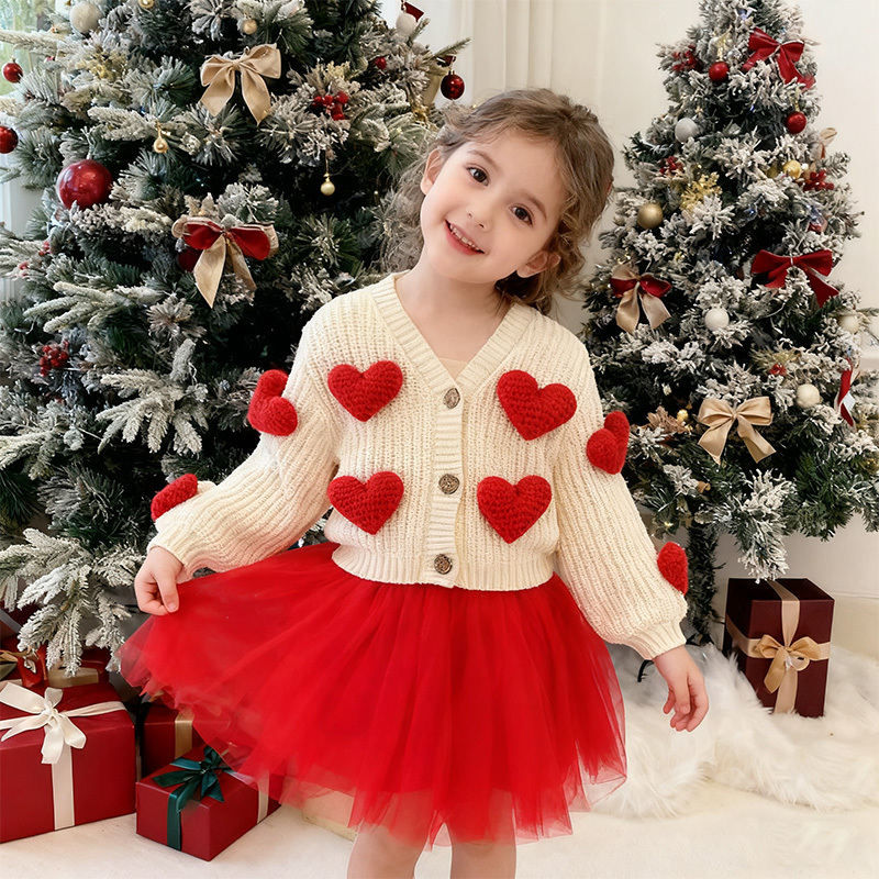 Knitwear Heart Long Sleeve Regular Outerwear - image 6