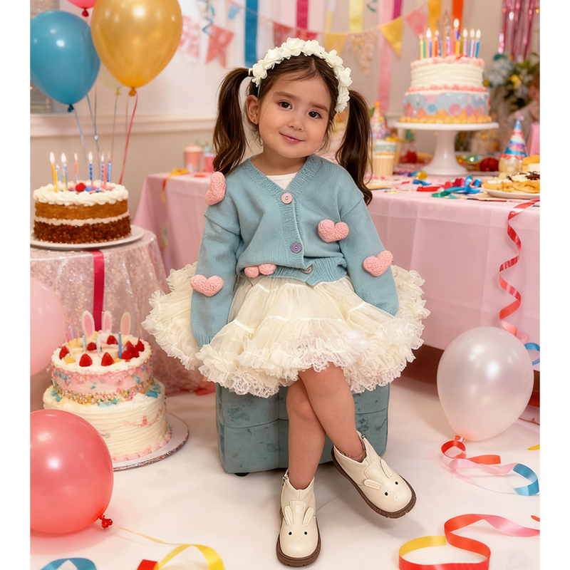 Knitwear Rosette Long Sleeve Midi Two-piece Set - image 2