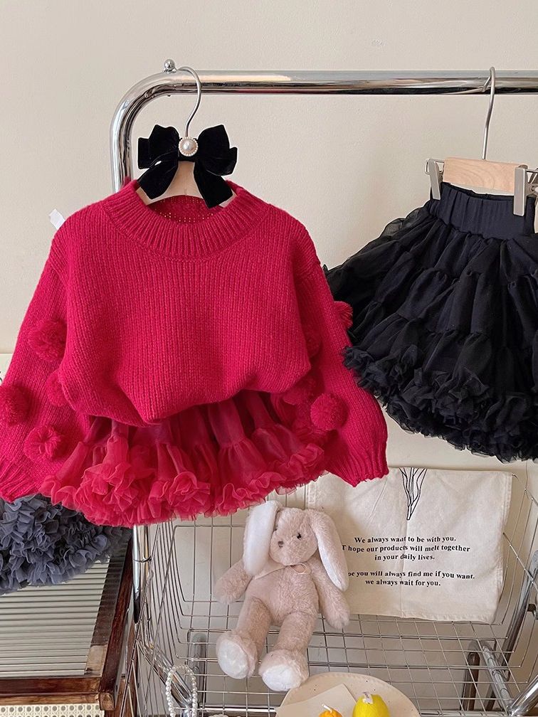 Knitwear Long Sleeve Short Two-piece Set - image 6