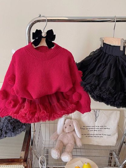 Knitwear Long Sleeve Short Two-piece Set - image 6