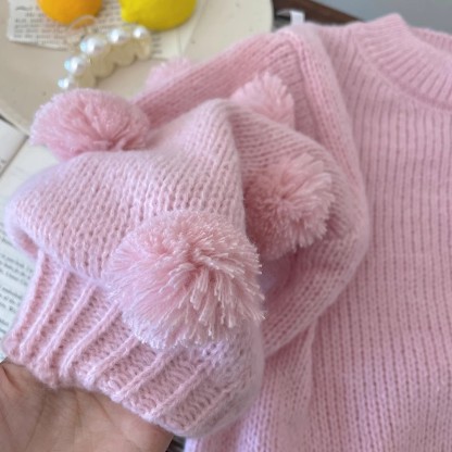 Knitwear Long Sleeve Short Two-piece Set - image 8