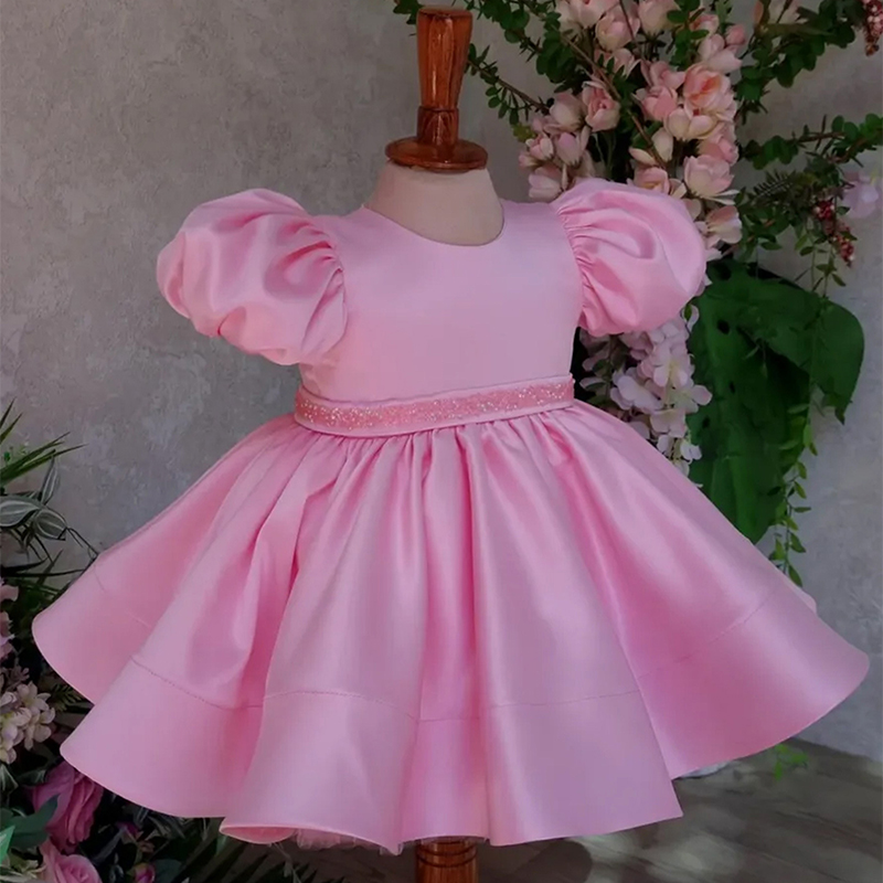 Satin Short Sleeve Midi Dresses - image 2