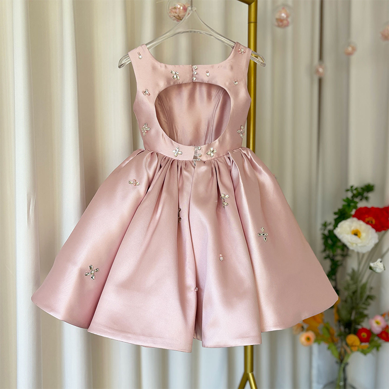 Satin Hollow out Sleeveless Midi Dresses - image 2