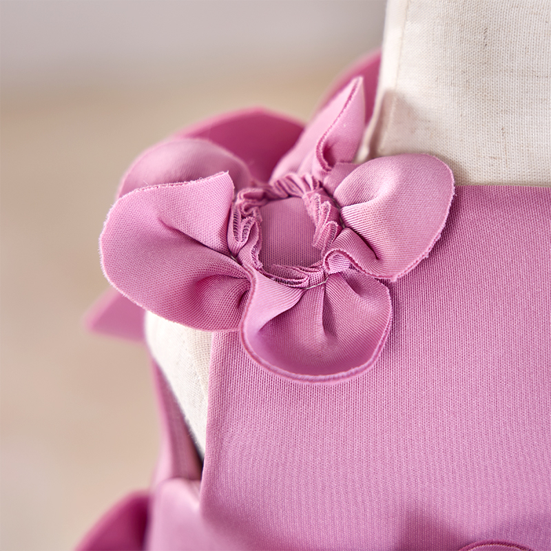SCUBA KNIT Rosette Sleeveless Midi Dresses - image 4