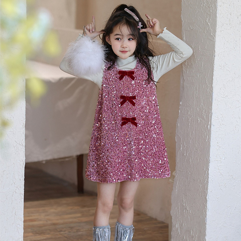 [Archive Sale] Glitter Bow Sleeveless Midi Dresses - image 2