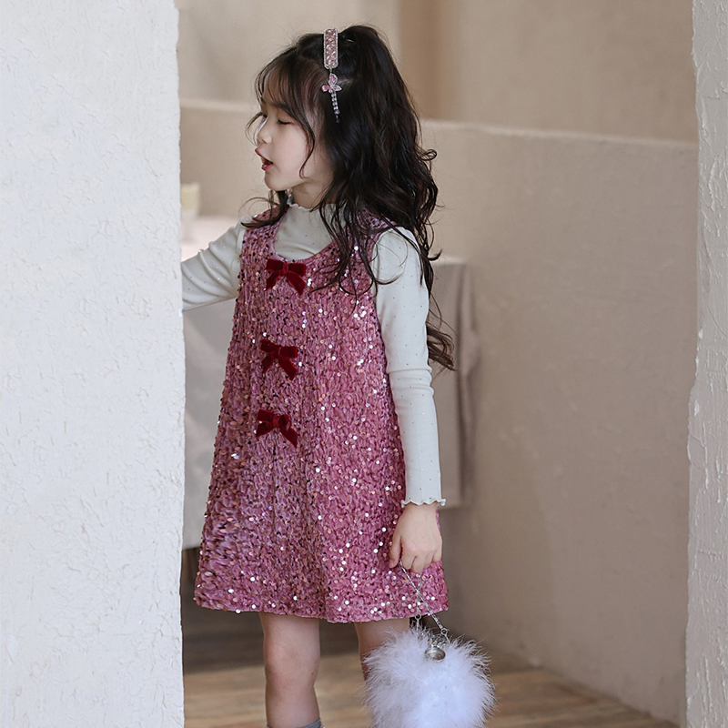 [Archive Sale] Glitter Bow Sleeveless Midi Dresses - image 5