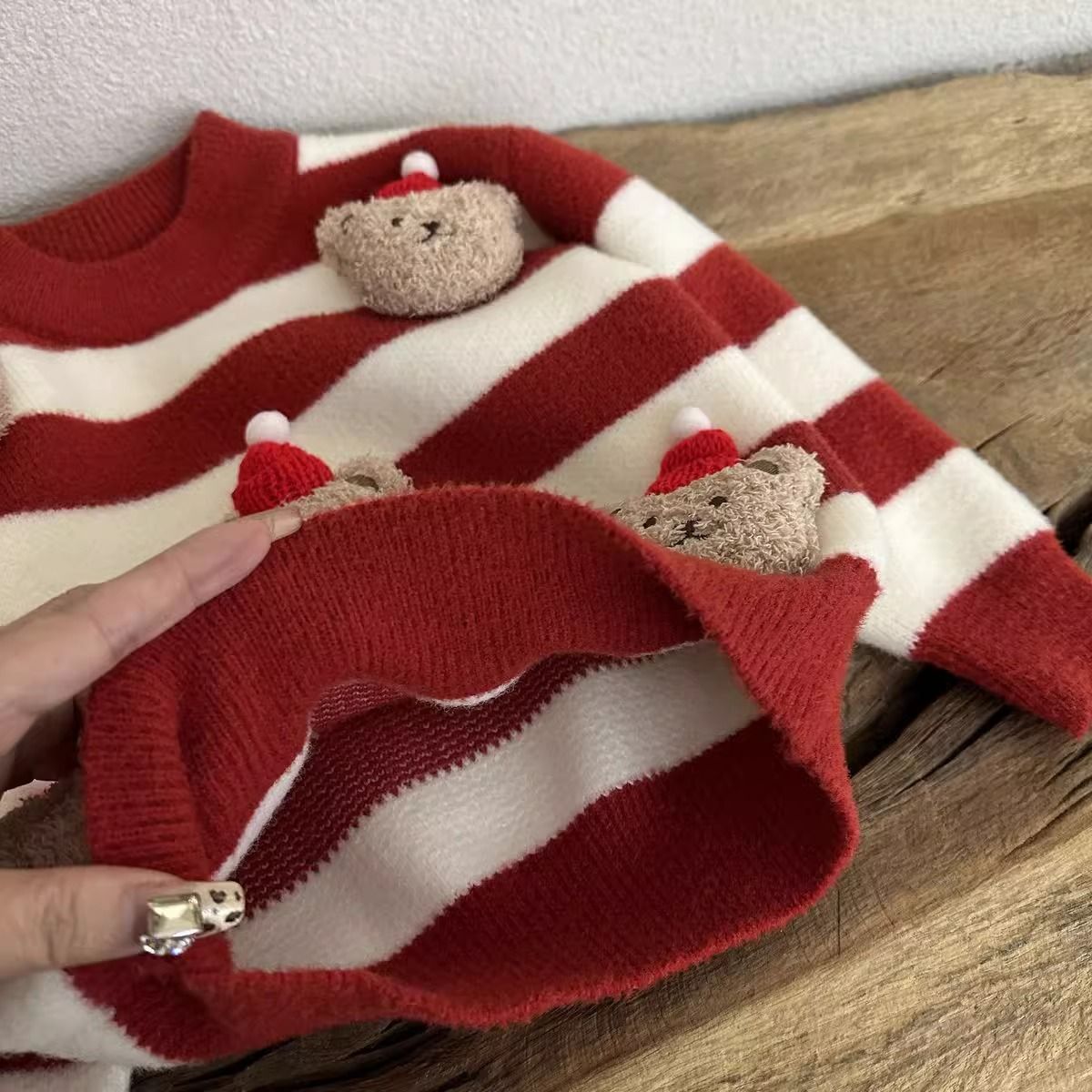 Knitwear Houndstooth Long Sleeve Midi Two-piece Set - image 9