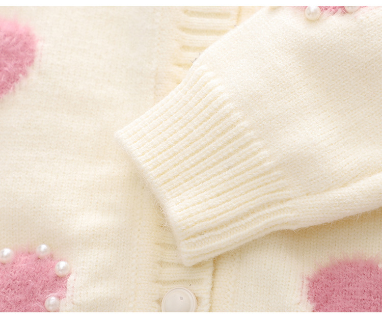 Knitting Beaded Long Sleeve Regular Two-piece Set - image 6