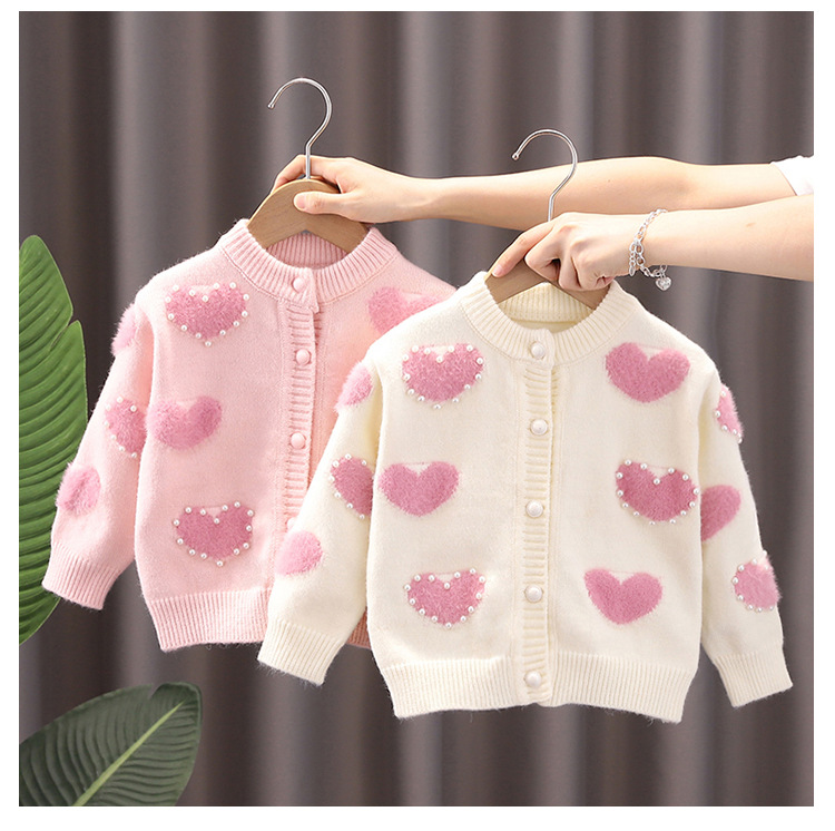Knitting Beaded Long Sleeve Regular Two-piece Set - image 2