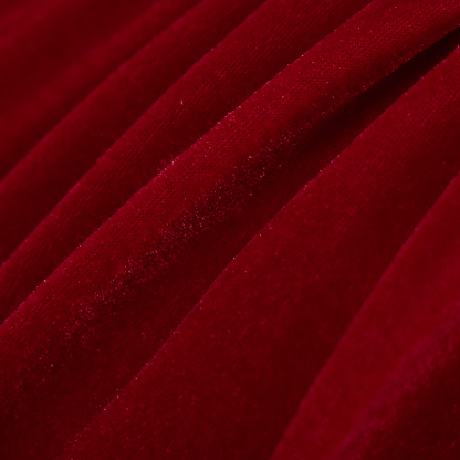 Velvet Bow Folds Short Sleeve Mid-long Dresses - image 14