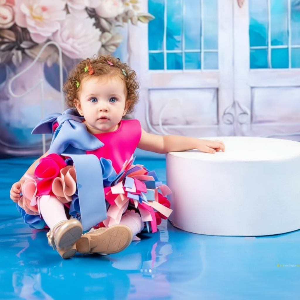 SCUBA KNIT Bow Sleeveless Midi Dresses - image 3