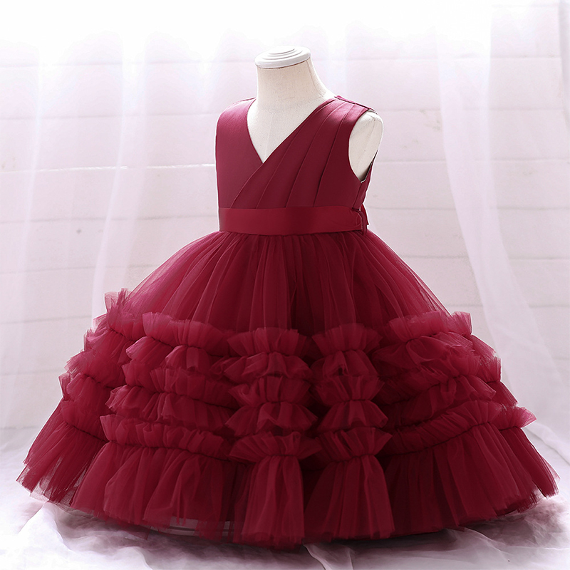 Mesh Bow Folds Sleeveless Mid-long Dresses - image 38