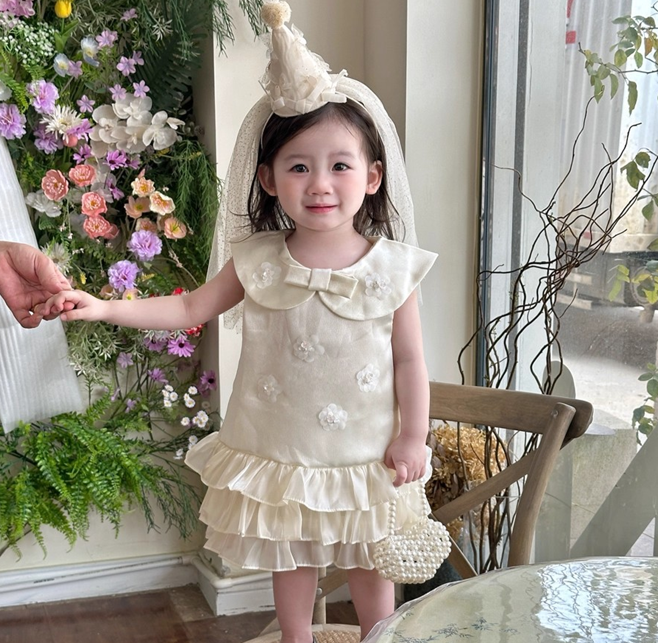 Satin Rosette Sleeveless Midi Dresses - image 3