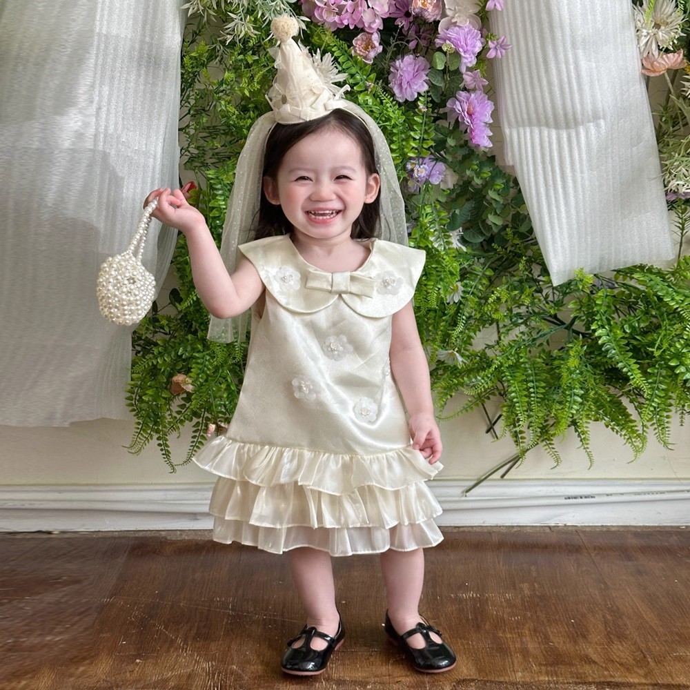 Satin Rosette Sleeveless Midi Dresses - image 4