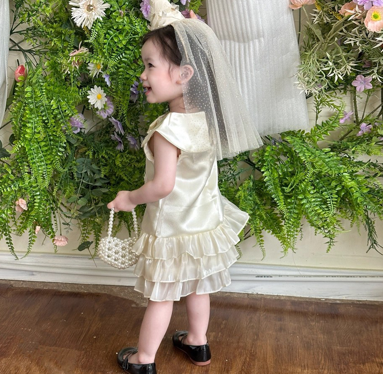 Satin Rosette Sleeveless Midi Dresses - image 6